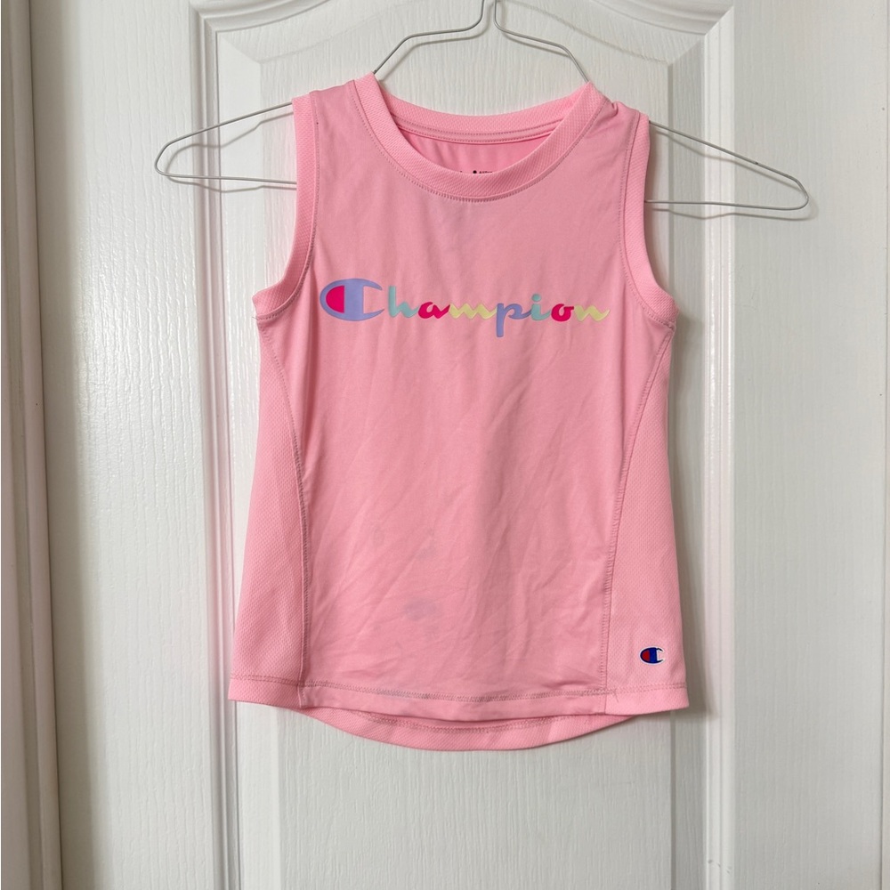 Champion Girls Size 4 Pink Tank Top Athletic Sleeveless